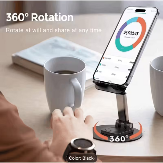 Stand & Deliver — 360° Rotating Phone & Tablet Stand