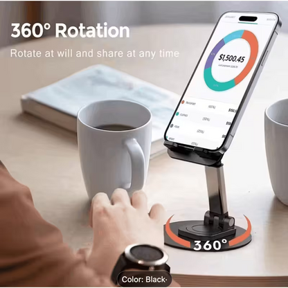 Stand & Deliver — 360° Rotating Phone & Tablet Stand