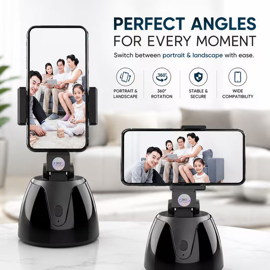 Track Every Move — 360° Auto Face Tracking Phone Holder
