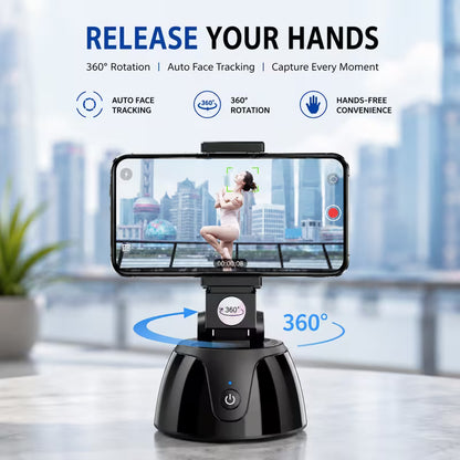 Track Every Move — 360° Auto Face Tracking Phone Holder