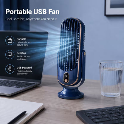 Cool & Fresh — Portable Humidifying Desktop Fan