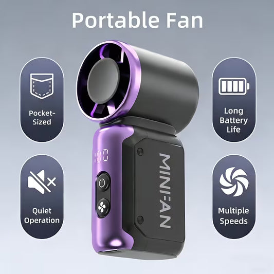 Cool on the Move — Portable Mini Bladeless Fan