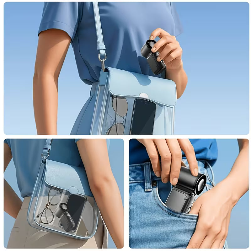 Cool on the Move — Portable Mini Bladeless Fan