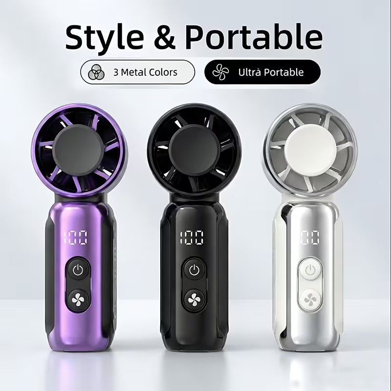 Cool on the Move — Portable Mini Bladeless Fan