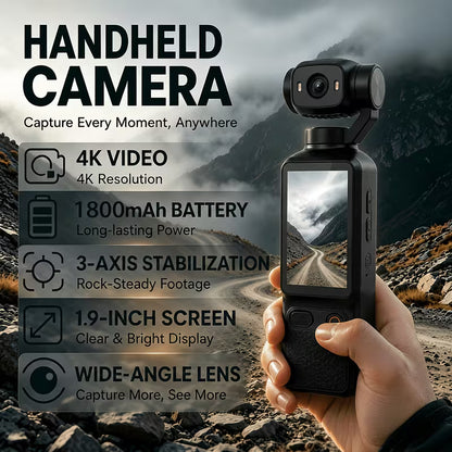 Capture Everything — 4K Portable Handheld Camera