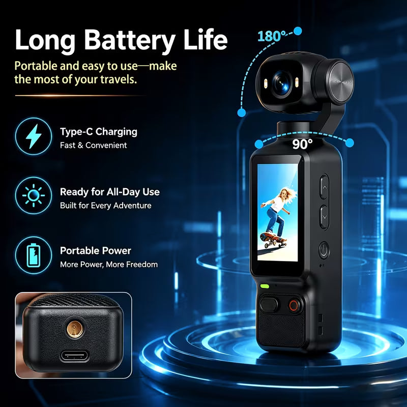 Capture Everything — 4K Portable Handheld Camera