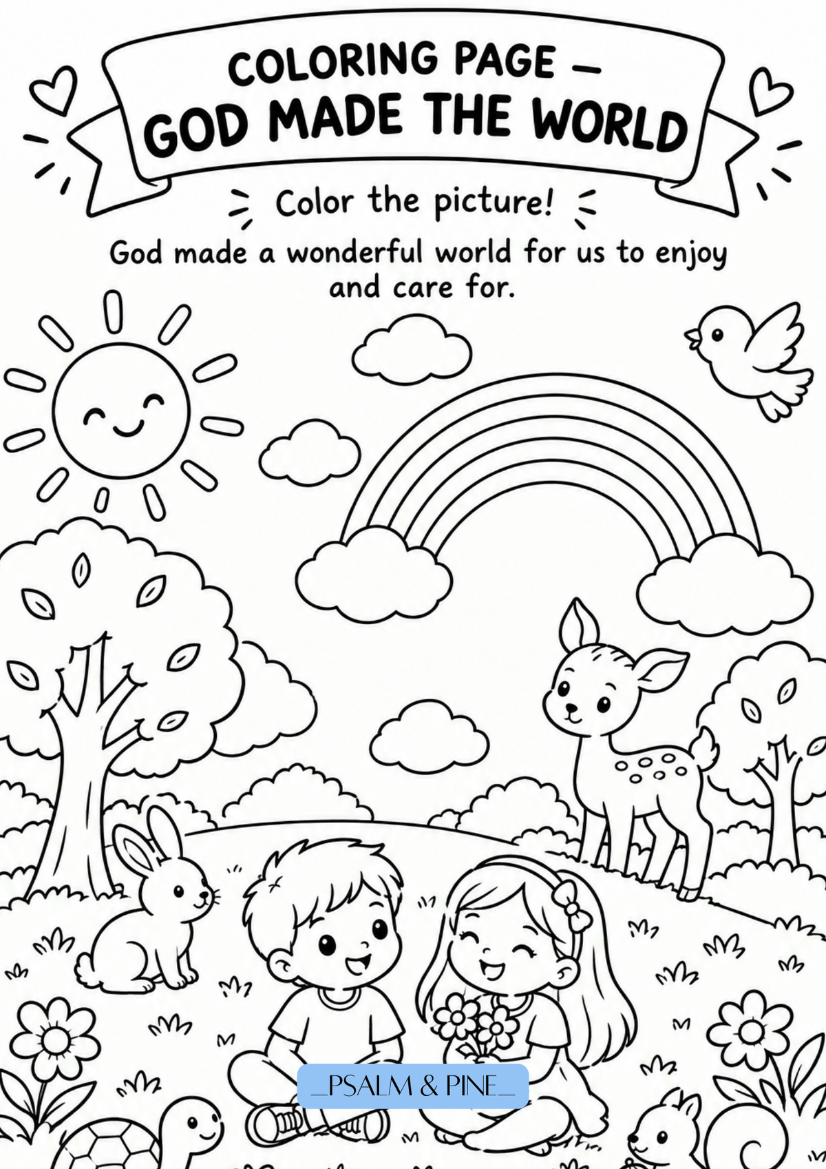 A Little Book About God — Printable Bible Stories & Activity Book for Kids (Ages 3–7)