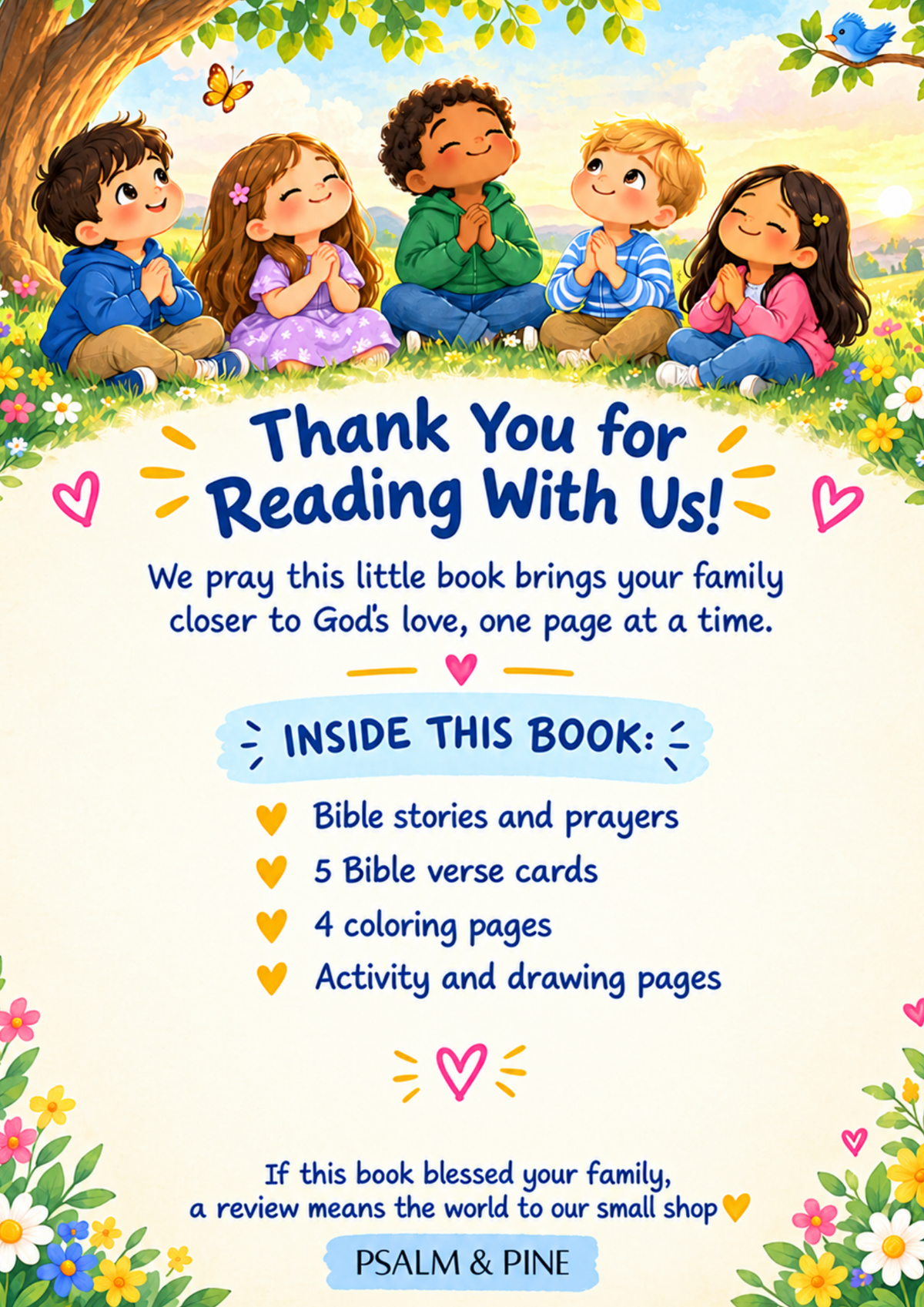 A Little Book About God — Printable Bible Stories & Activity Book for Kids (Ages 3–7)